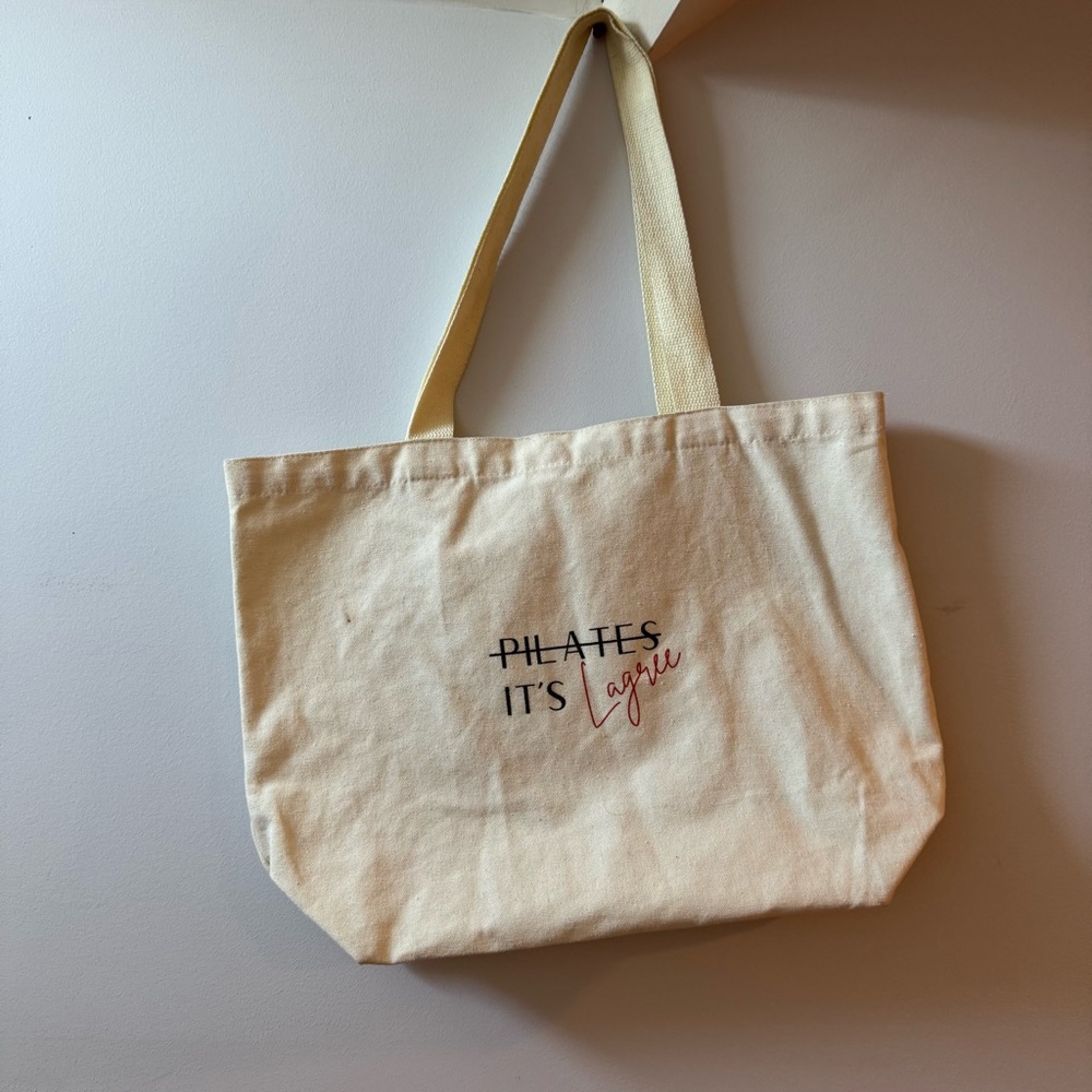Souls Los Angeles Cream Canvas Lagree Tote Bag
